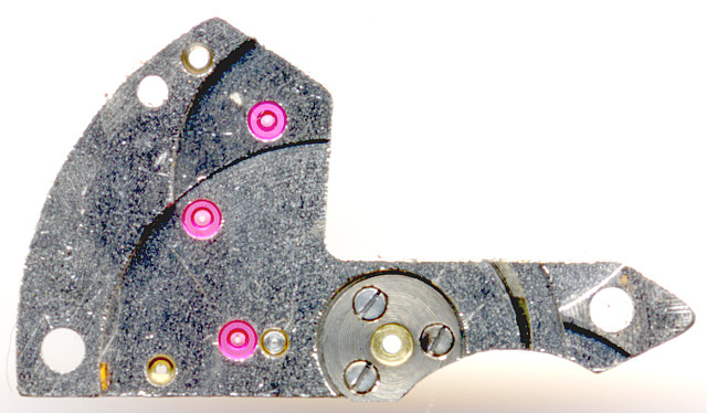 Unterseite Räderwerksbruecke Bifora 103 SA neu: Unterseite Räderwerksbruecke