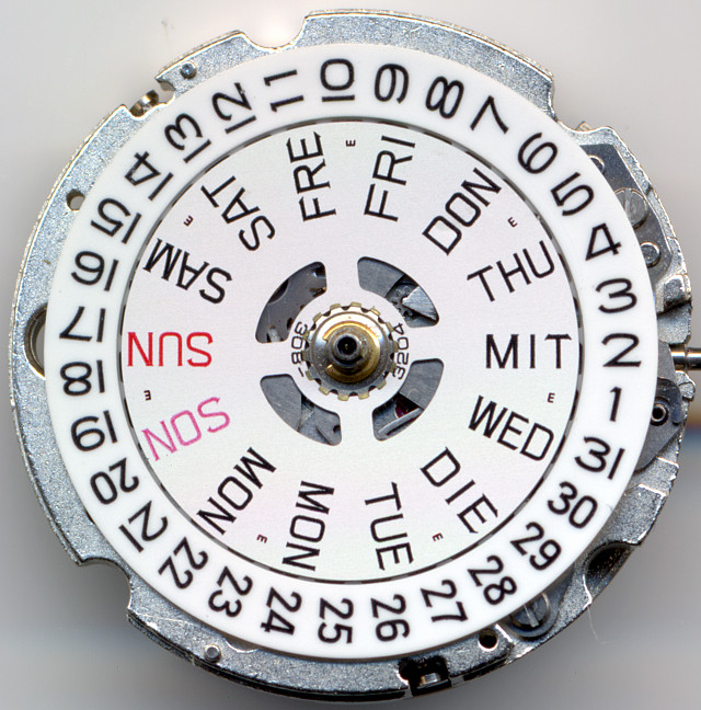 Citizen 8203A: Zifferblattseite Citizen 8203A: Citizen 8203A: Zifferblattseite