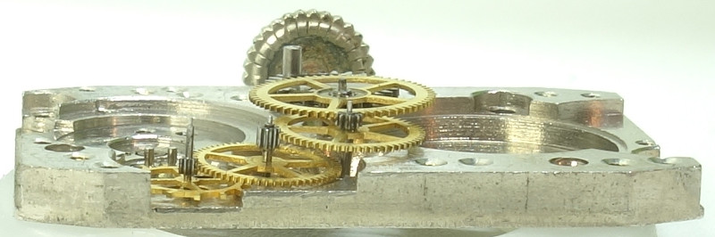 Seitenansicht des Räderwerks Elgin 488: Seitenansicht des Räderwerks