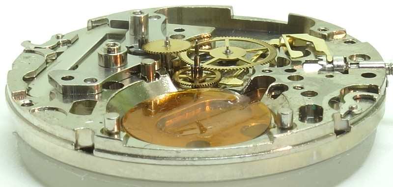 Seitenansicht des Räderwerks ESA 9361: Seitenansicht des Räderwerks