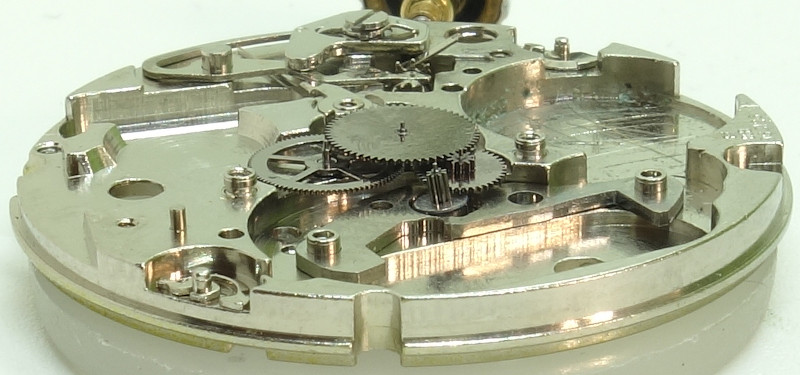 Seitenansicht des Räderwerks ESA 963.126: Seitenansicht des Räderwerks