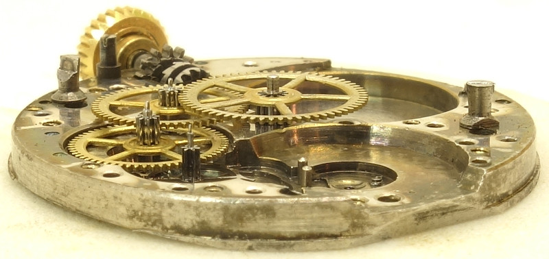 Seitenansicht des Räderwerks FHF 1144: Seitenansicht des Räderwerks