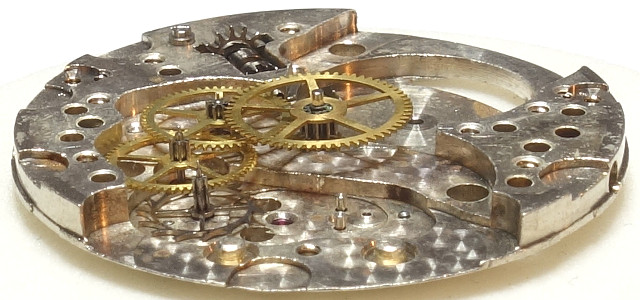 Seitenansicht des Räderwerks FHF 175/179: Seitenansicht des Räderwerks