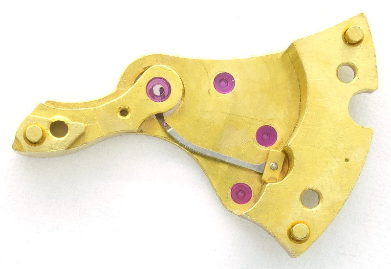 Innenseite der Räderwerksbrücke Junghans J82/1 (682.72): Innenseite der Räderwerksbrücke