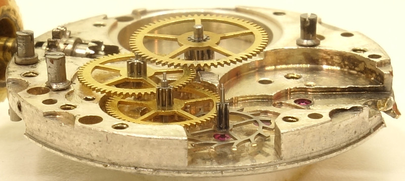 Seitenansicht des Räderwerks Marvin 310: Seitenansicht des Räderwerks