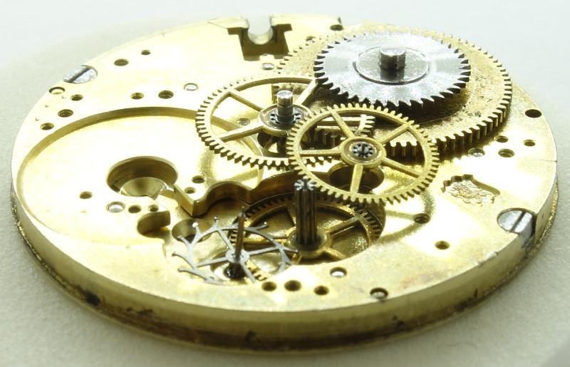 Seitenansicht des Räderwerks Meylan ?: Seitenansicht des Räderwerks