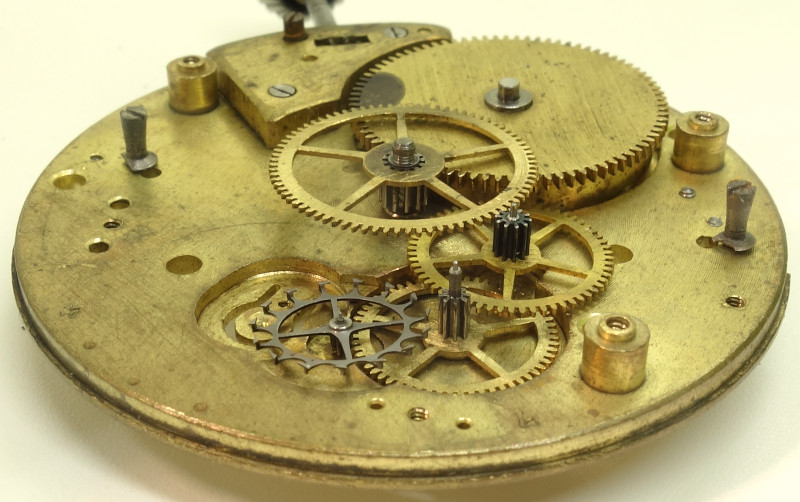 Seitenansicht des Räderwerks MST 6: Seitenansicht des Räderwerks