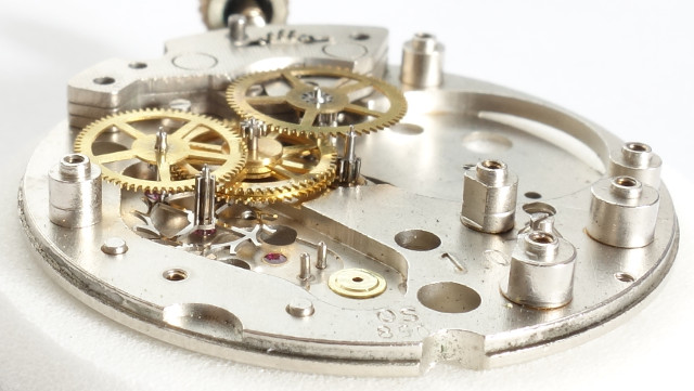 Seitenansicht des Räderwerks Osco 850: Seitenansicht des Räderwerks