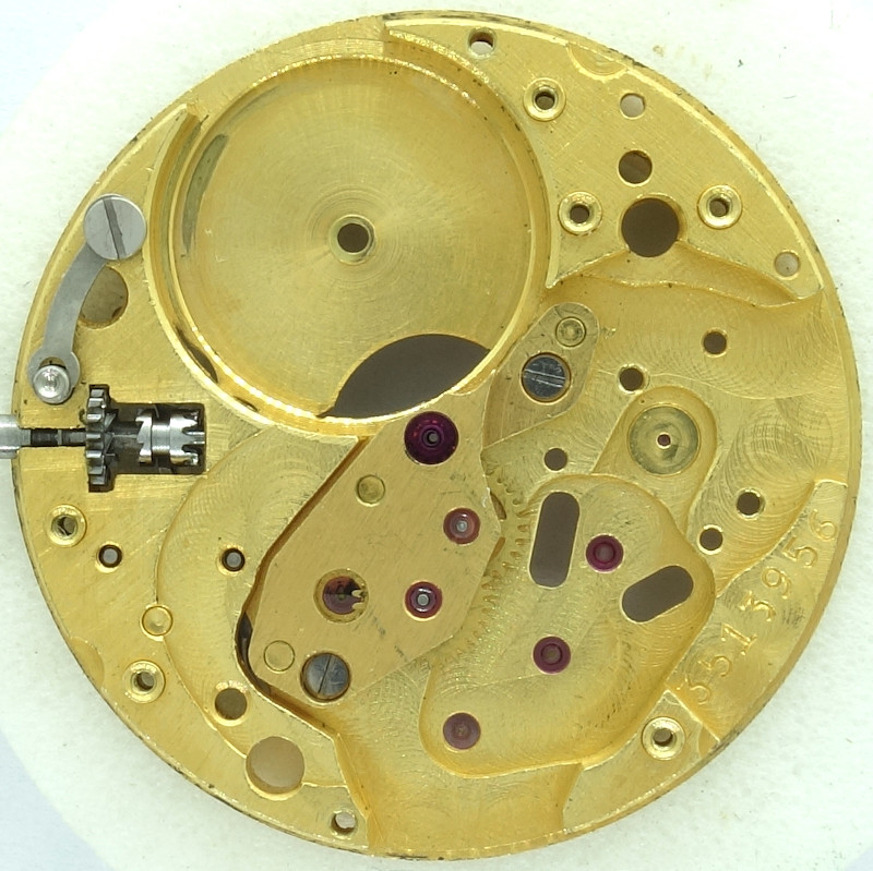 Grundplatine mit Minuten-Räderwerks-Brücke Poljot 2209: Grundplatine mit Minuten-Räderwerks-Brücke