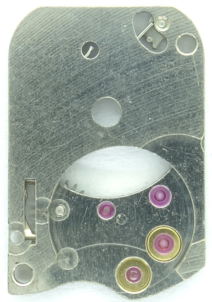 Innenseite der Räderwerksbrücke Seiko 1520B: Innenseite der Räderwerksbrücke