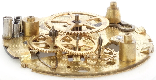 Seitenansicht des Räderwerks UMF 54-31: Seitenansicht des Räderwerks