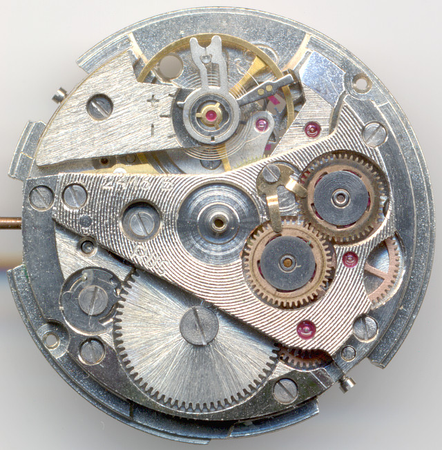 Werksansicht ohne Rotor Wostok 2416B: Werksansicht ohne Rotor