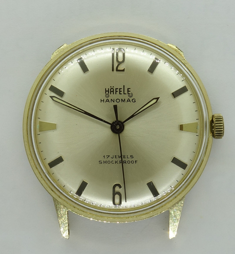 Häfele Hanomag Herrenuhr (Gehäuse defekt) Osco 300: Häfele Hanomag Herrenuhr (Gehäuse defekt)