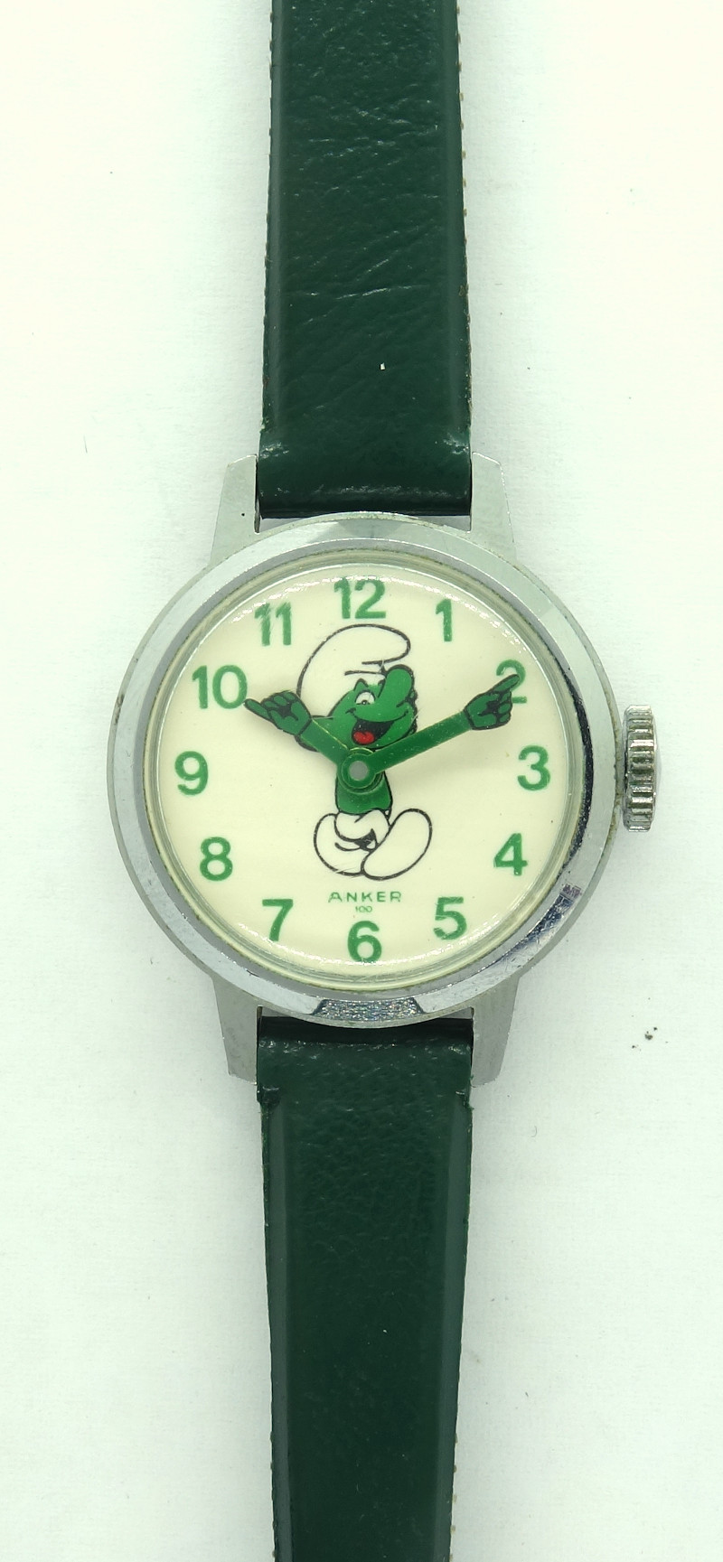 Anker 100 Motivuhr "Smurf" (grün) Eppler 17: Anker 100 Motivuhr "Smurf" (grün)