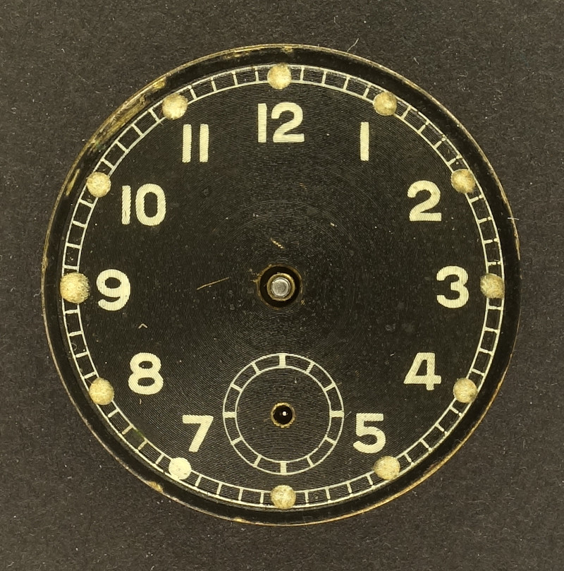 Anonyme Militär-Herrenuhr (nur Zifferblatt) DuRoWe 202: Anonyme Militär-Herrenuhr (nur Zifferblatt)